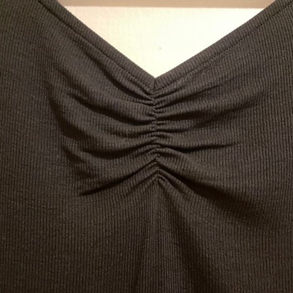 NWT New Whistles Black Gather Front Bardot Rib Top Size UK10/US6 - Picture 9 of 12